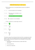 NURS 6551 Final Exam 3 with Answers (SOLUTIONS)