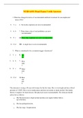 NURS 6551 Final Exam 3 with Answers &lpar;SOLUTIONS&rpar;