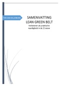 Samenvatting - Lean Green Belt - Ton van Kollenburg 