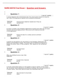 NURS 6501N FINAL EXAM QUESTION AND ANSWERS WITH CORRECT SOLUTONS