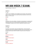 NR 509 &sol; NR509 WEEK 7 QUIZ&period; QUESTIONS AND ANSWERS&period;