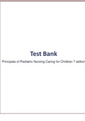 Principles of Pediatric Nursing Caring for Children 7 edition