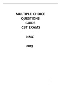 MULTIPLE CHOICE QUESTIONS GUIDE CBT-TOC EXAMS NMC-1060 Questions