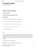 NUR 336 - Chapter 28: Immobility - Nursing Test Banks. Questions and Answers. Rationales  Provided.