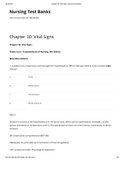 NUR 336 - Chapter 30: Vital Signs - Nursing Test Banks. Questions and Answers. Rationales Provided.