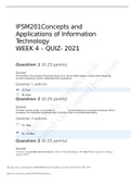 IFSM 201 Purpose and Functions of Software Module And IFSM 201 week 4 quiz&period;docx 