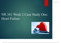 NR 341 Week 2 Case Study One: Heart Failure