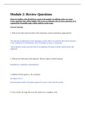 BIOD 152 Module 2 Review Questions and Answers 2022&sol;23