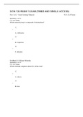 SCIN 138 WEEK 1 EXAM &lpar;TIMED AND SINGLE ACCESS&rpar;