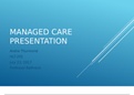 HLT 205 Week 5 &vert; HLT 205 Week 5 CLC Assignment&comma; Managed Care Presentation 2