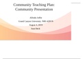 NRS 428 - Community Teaching Plan Community Presentation.
