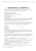 PEDIATRICS: CHAPTER 4
