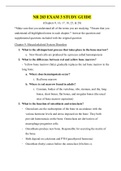 NR 283 EXAM 3 STUDY GUIDE &sol; NR283 EXAM 3 STUDY GUIDE &lpar;VERSION 1&comma; 2021 &rpar; &vert; CHAMBERLAIN COLLEGE OF NURSING 