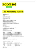 ECON 102   Chapter 16-27   The Monetary System