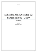 ECS 1501 ASSIGNMENT 2