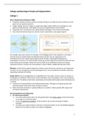 Samenvatting + College aantekeningen People and Organizations