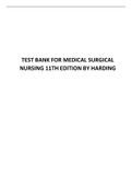 TEST BANK FOR MEDICAL SURGICAL NURSING 11TH EDITION BY HARDING 2021 UPDATED.