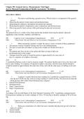 Chapter 9 General Survey, Measurement, Vital Signs Jarvis Physical Examination & Health Assessment, questions with correct answers