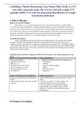 Unfolding Clinical Reasoning Case Study&semi;Mike Kelly is a 51-year-old Caucasian male&period; He is 6 feet tall and weighs 275 pounds &lpar;BMI 37&period;3&rpar; with an abnormal distribution of weight around his abdomen&period;