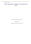 Public Administration 5-2 Project Two Submission &lpar;July 2020&rpar;