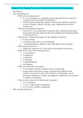 NUR 4312: The Nursing Process in Psychiatric Mental Health Nursing.docx (Questions & Answers)