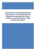 Test Bank For Accounting Business Reporting for Decision Making 6th Edition By Jacqueline Birt
