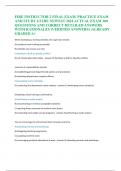 FIRE INSTRUCTOR 2 FINAL EXAM&comma; PRACTICE EXAM   AND STUDY GUIDE NEWEST 2024 ACTUAL EXAM 300   QUESTIONS AND CORRECT DETAILED ANSWERS   WITH RATIONALES &lpar;VERIFIED ANSWERS&rpar;  &vert;ALREADY GRADED A&plus;