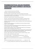 Pharmaceutical Sales Training