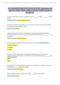 WATER RESTORATION EXAM IICRC Questions and Answers &lpar;2024 &sol; 2025&rpar; &vert; 100&percnt; Correct Verified Answers Graded A&plus;