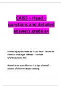 CAISS &ndash; Head &ndash; questions and detailed answers grade a&plus;