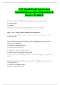 CLFP EXAM &lpar;Credit Process and Financial Statement&rpar; with Questions & Answers Graded A