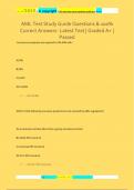 AML Test Study Guide Questions & 100&percnt;  Correct Answers- Latest Test &vert; Graded A&plus; &vert;  Passed