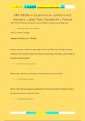 AML Midterm Questions & 100&percnt; Correct  Answers- Latest Test &vert; Graded A&plus; &vert; Passed