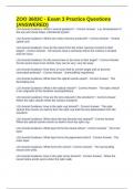 ZOO 3603C - Exam 3 Practice Questions &lpar;ANSWERED&rpar;