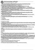 AAA Food manager certification Exam Questions with correct Answers