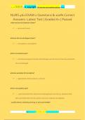 NURS 461 EXAM 2 Questions & 100&percnt; Correct  Answers- Latest Test &vert; Graded A&plus; &vert; Passed