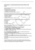 OAE EARLY CHILDHOOD EDUCATION PRACTICE TEST