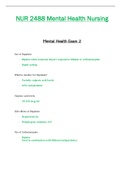 NUR2488 &sol; NUR 2488 Exam 2 &lpar;Latest 2021 &sol; 2022&rpar;&colon; Mental Health Nursing - Rasmussen
