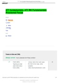 ATI fundamentals&comma; ATI RN Fundamentals Proctored Focus