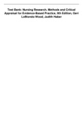 test-bank-nursing-research-methods-and-critical-appraisal-for-evidence-based-practice-9th-edition