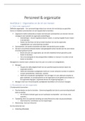 Samenvatting personeel & organisatie 2bac