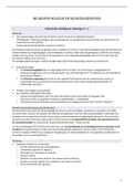 Samenvatting Klinische neuropsychologie