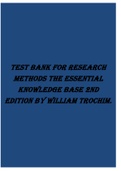 test_bank_for_research_methods_the_essential_knowledge_base_2nd_edition_by_william_trochim