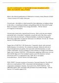 ACUTE CORONARY SYNDROME EXAM 2024&sol;2025 WITH 100&percnt; ACCURATE SOLUTIONS