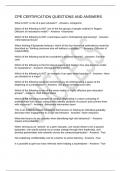CPE CERTIFICATION QUESTIONS AND ANSWERS