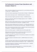 Va Contractors License Exam Questions and Answers Rated A&plus;
