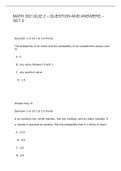 MATH 302 QUIZ 2 – QUESTION AND ANSWERS – SET 2 ( LATEST UPDATE )