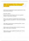 ABEKA ECONOMICS TEST 6 &lpar;FINAL EXAM&rpar; EXAM 2024&sol;2025 WITH 100&percnt; ACCURATE SOLUTIONS