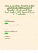 Exam 1&colon; BIOS255 &sol; BIOS 255 &lpar;Latest Update 2024 &sol; 2025&rpar; Anatomy & Physiology III with Lab &vert; Exam Study Guide &vert; 100&percnt; Correct &vert; Grade A - Chamberlain