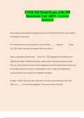 CMIS 526 Final Exam with 295 Questions And 100&percnt; Correct Answers